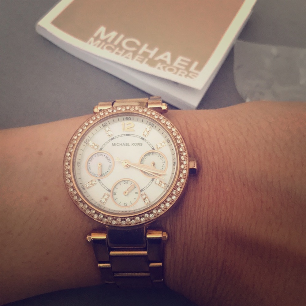 Michael Kors rose gold watch